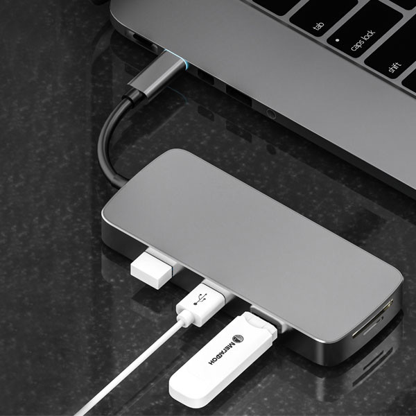 3.0 USB Type C HUB HDMI Multi 10 Ports 4mil For MacBook Pro USB Splitter