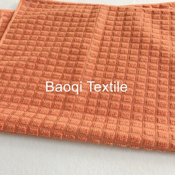 Yellow 200gsm solid microfiber dish rags， tea towels wipes,double side kitchen cleaning rags size 40*40cm