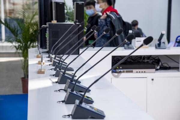 HUAIN Network Conference System Table Microphone DSP Wired Dante Microphone Unit Conference Microphone Systems