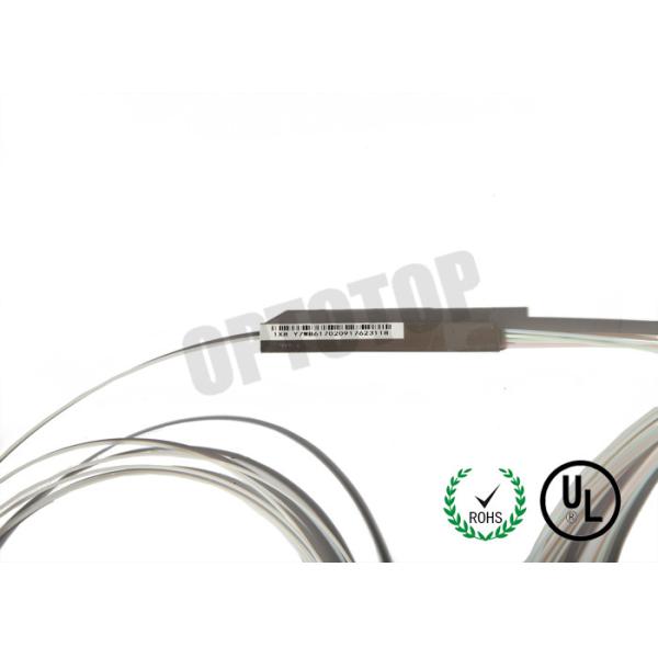 0.9 mm White  1 X 8 Fiber Optic PLC Splitter 1260 ~ 1650NM UL ISO Listed