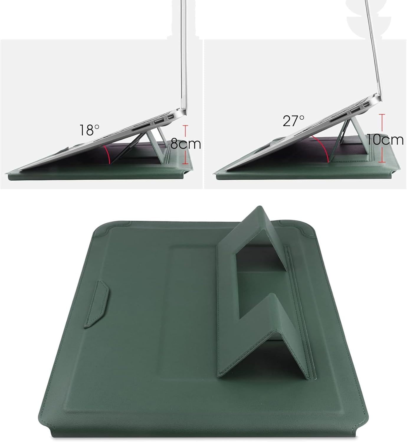 Laptop Sleeve Case with Stand and Mouse Pad 15-16 Inch Laptop Case Leather Protective Cover for MacBook Pro Air 13 15 Inch Wholesale OEM/ODM/Private Label