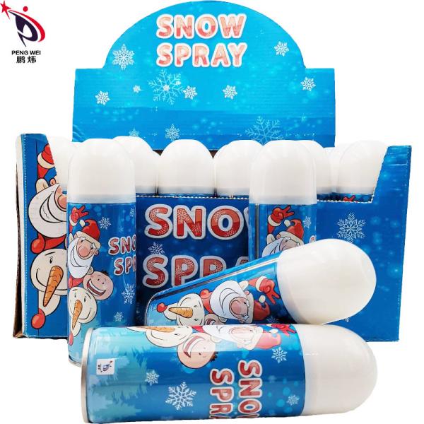 Odorless 250ml Fake Snow For Wreaths , Harmless Santa Artificial Snow Spray