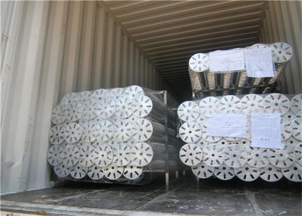 Anti - Corrosion Ground Screw Piles 1800L*76Dmm Hot Dipped Galvanized Spiral Shape