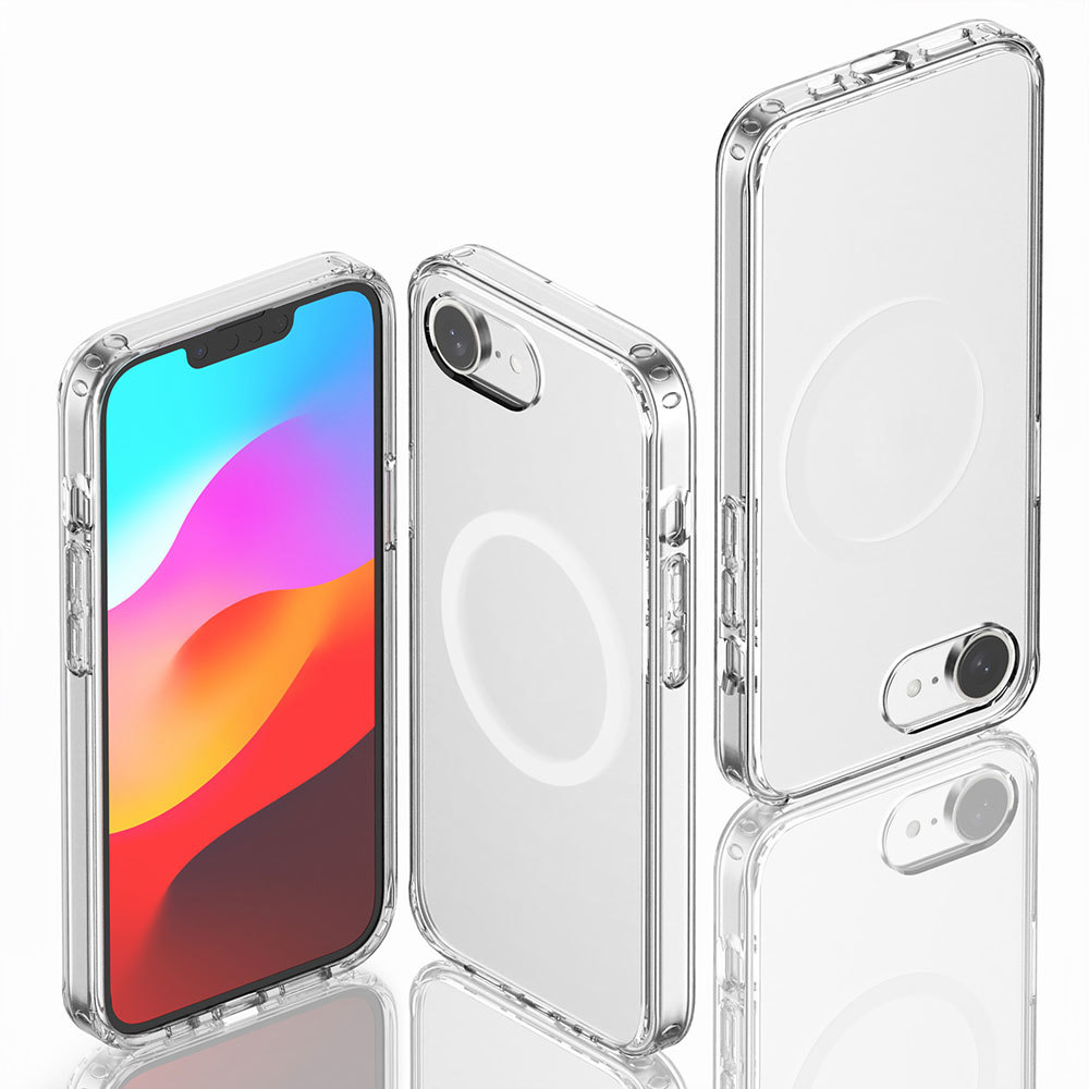 Laudtec Clear Phone Cases for Iphone 17E Air 17 16 Pro Max Tpu Pc Strong Magnetic Transparent Back Cover Custom Logo Oem Sjk1118