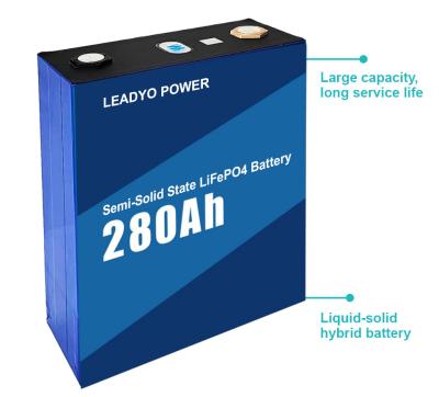 LiFePO4 Semi-Solid State 3.2V 280Ah Lithium Priamatic Batteries Cell