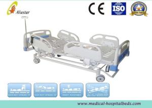 Hospital Electric Bed 5 Funtion ABS Guardrails ICU Bed With Brake Wheel (ALS