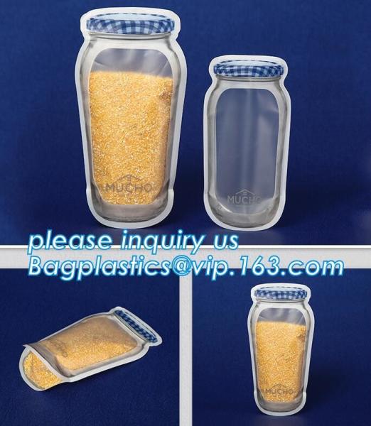 Resealable three -side sealed Aluminum Foil Zip Lock Bag/Food Moisture-proof k Pouch with Custom Logo, bagease