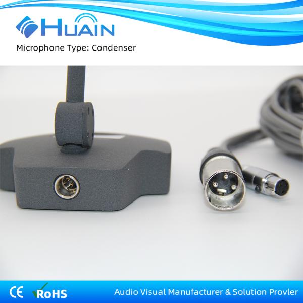 Professional Gooseneck Condenser Mic 48v Wired Conference Room Desktop Microphone