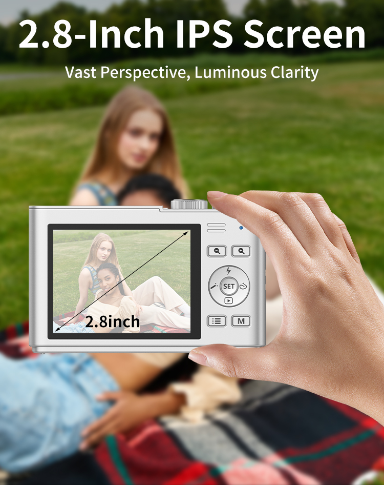 2026 Hot Sale 4K Video CMOS Digital Cameras 5X Optical Zoom 2.8 Inch IPS Screen with Auto Focus Anti-Shake Function Vlog Camera