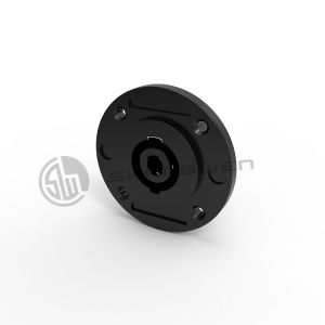 Four-Pole Round Terminal Loudspeaker Connector Plastic Male Socket Metal Insert Female Speaker Jack 4 Pin Circular Connector