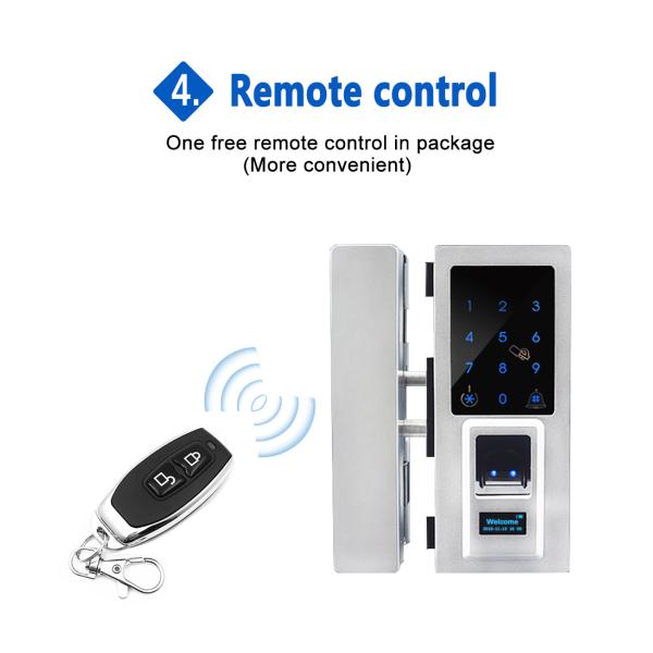 Maneras de cristal de la cerradura de puerta de la entrada de la oficina cuatro de desbloquear el palmo de la batería de larga vida