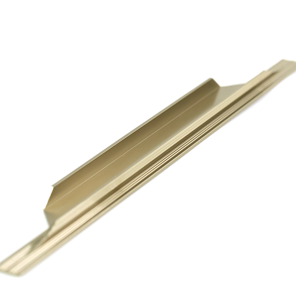 Farmhouse Style Aluminum Furniture Hardware Edge Handle for Kitchen Cabinet Door Pull for Gym Dining Staircase Park Villa Mall