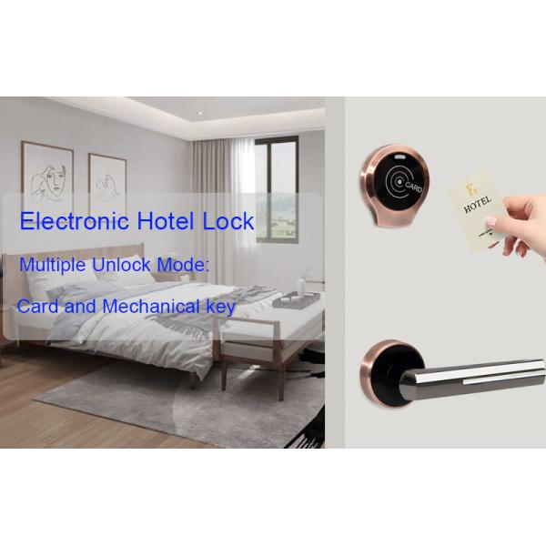 6V Electronic Keyless Locks Dustproof 4xAA RFID Hotel Door Lock