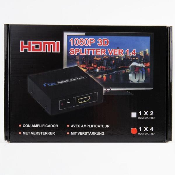 Multi - Port Output HDM Splitter One - In - Four - Out Ultra - Long - Distance Transmission HD 1080P Display Output Box