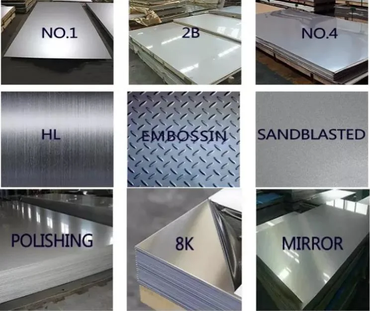SS304 Cold Rolled 316 Stainless Steel Plate Sheet 2B BA No.4 6k 8k Mirror No.1