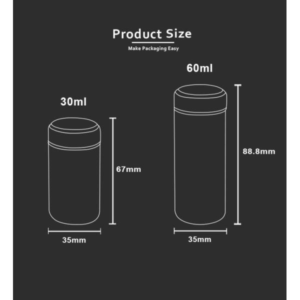 Бутылка порошка тела младенца горячего HDPE продажи SOMEWANG 30g 60g пластиковая пустая