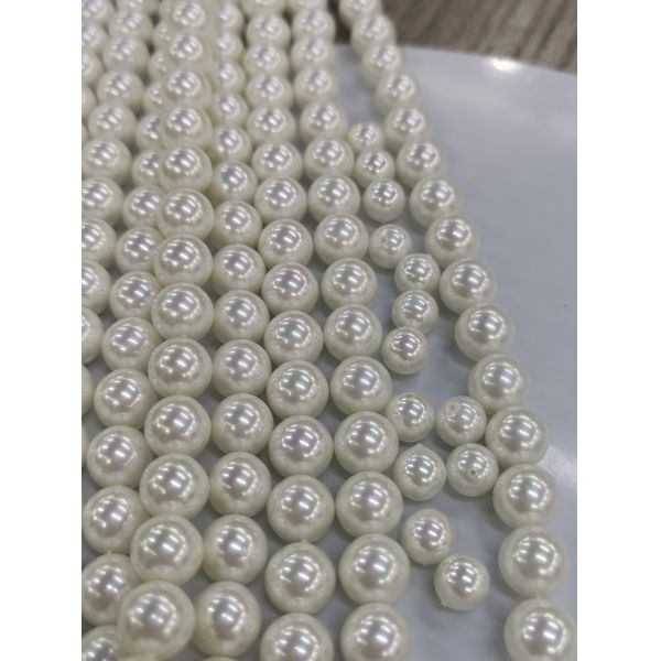 3mm 4mm 6mm 8mm Imitation Glass Pearl Beads Rainbow Color for Jewelry Making
