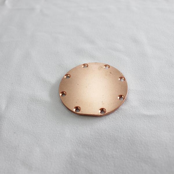 Copper Round Skived Thin Fin Heat Sink CNC Shovel For Electronic Equipment