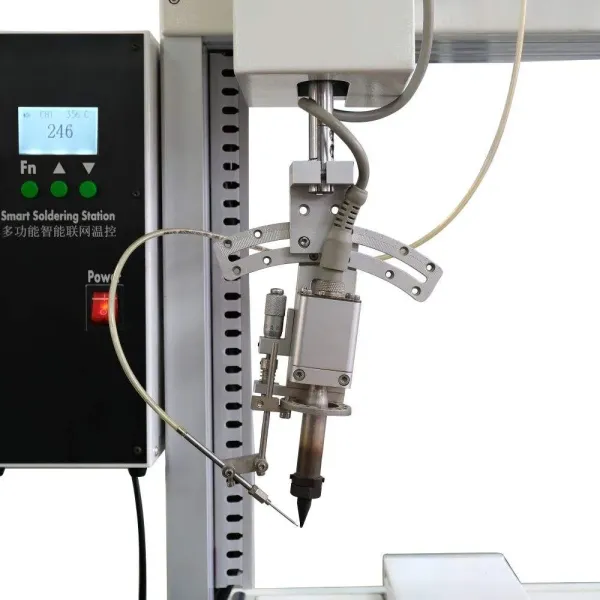 Automatic PCB Soldering Machine 5 Axis Dual Heads Desktop Soldering Robot