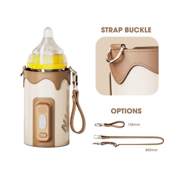 FDA Infant USB Portable Bottle Warmer Travel Milk Heat Keeper With Strap