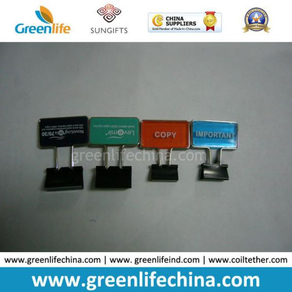 Office Supply Customized Shape Binder Clip W/Logo Printing