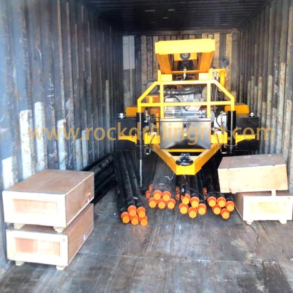 2300r/Min 80 Rpm Hydraulic 89mm Trailer Mounted Drill Rig