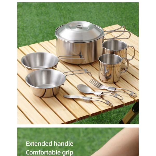 304 Stainless Steel Outdoor Multifunctional Multi Person Camping Picnic Set
