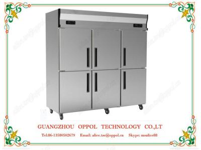 OP-507 Temperature Exactly Control Refrigerator Stainless Steel Door Freezer