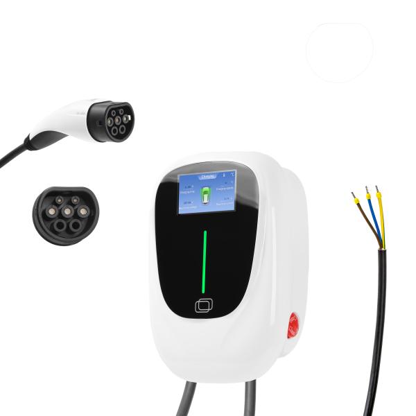 GBT Standard WALLBOX Pulsar Plus Electric Vehicle Charger Attached Cable 5m Type 2 1.4 To 7.4kW Single Phase Bluetooth Wifi