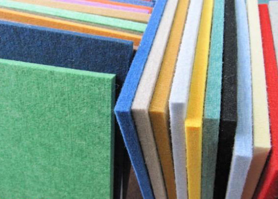 Hotel Polyester Acoustic Panels Fireproof Material Low Melt Staple