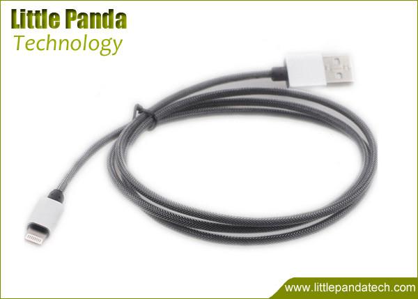 Factory Supply Durable USB Data Cable Metal MFI Certified Cable 8 Pin USB Cable for Apple Braided Data Cable