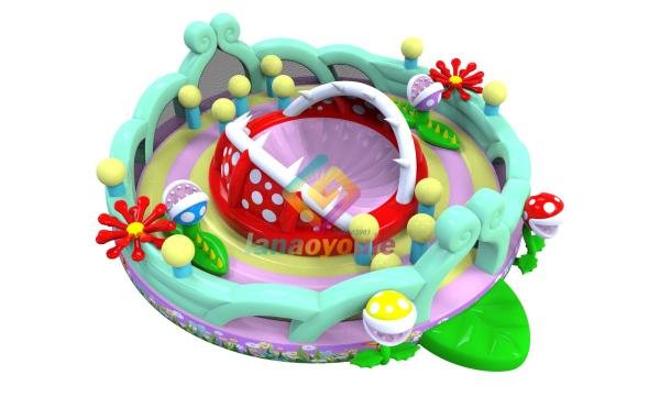 Plato Pvc Inflatable Play Park / Indoor Amusement Park Double Stitching Inside