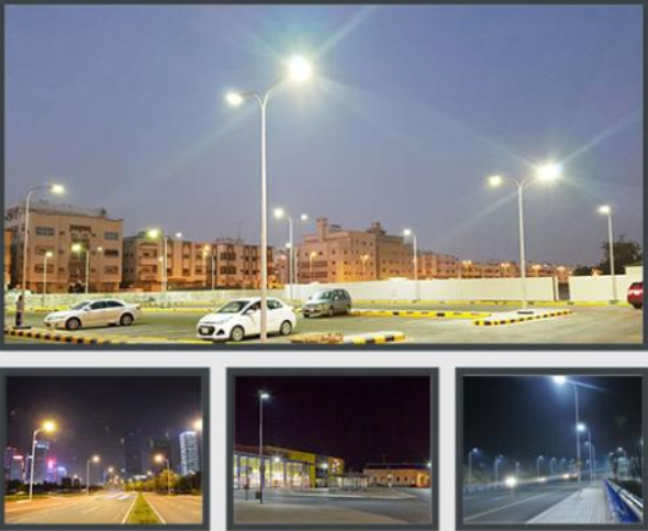 50W - 300W Outdoor LED Street Light Fixtures Outdoor Security Area Lighting for Street, Stadium, Roadway