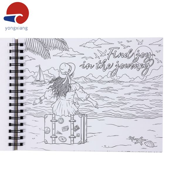 Fade Resistant Coloring Book Printing Non Toxic Coloring Drawing Book Eco Friendly