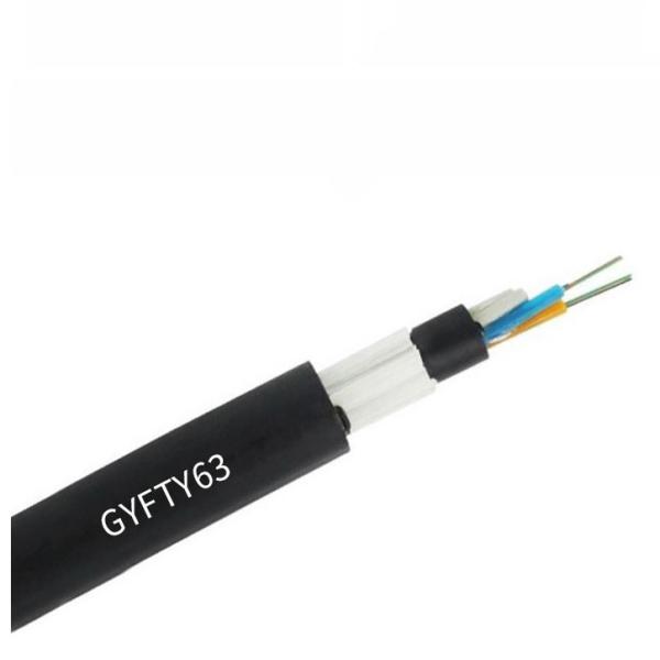 Cable à fibre optique extérieure de haute qualité GYFTY63+73 Cable optique 48 noyaux câbles à double enveloppe