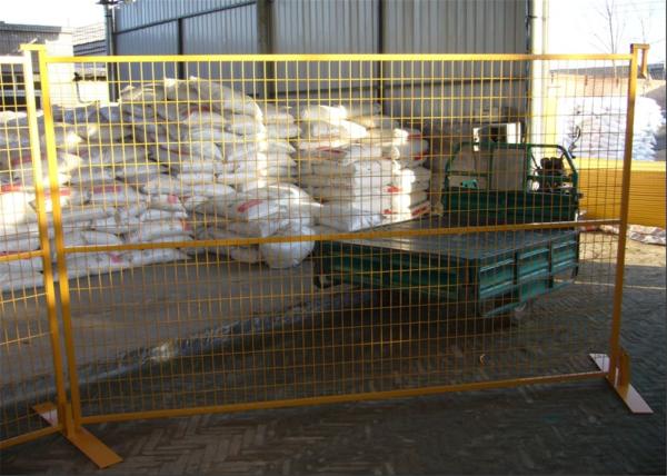 6FT X 9.5FT Powder COATED canada standard temporary fence panels mesh spacing 2x8x8ga diameter tubing 30mm RHS x 1.6mm