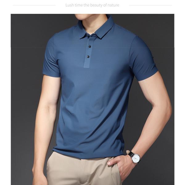 Summer Ice Silk Quick Dry Men's Sports Riding Polo Shirts Equestrian Tops