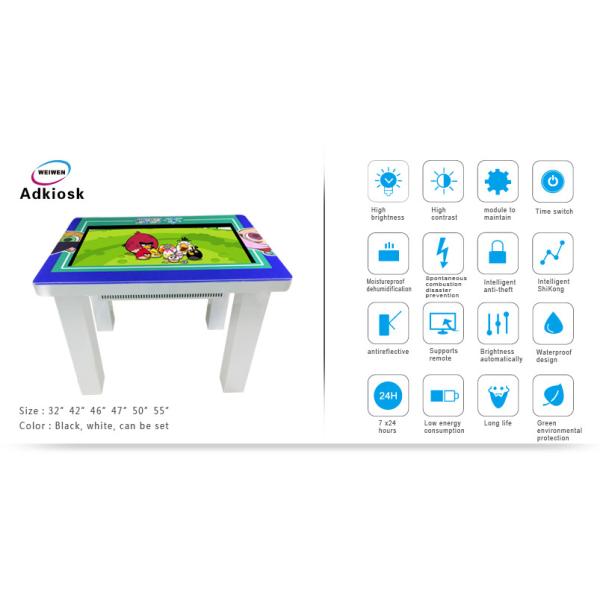 1920X1080 Board Game Digital Table 32Inch Capacitive Multi Touch Screen Table