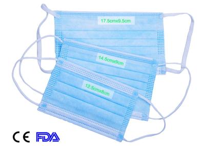 14.5X9cm Children'S Disposable Face Masks , Child Size Respirator Mask Small Size