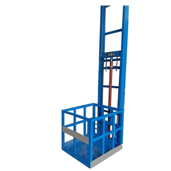 Home Use 6m Two Post Cargo Lift 1000KGs Small Goods Elevator 3KW