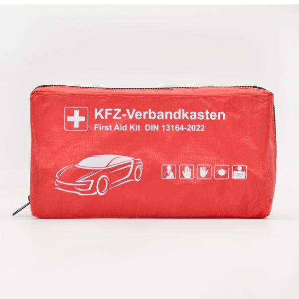 DIN13164-2022 Compliant Vehicle First Aid Kit with 3 Years Warranty and CE/ISO13485/MDR Certification