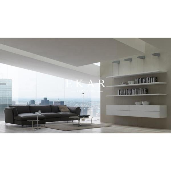 European Style Modern Leather Sectional L Shaped Sofa