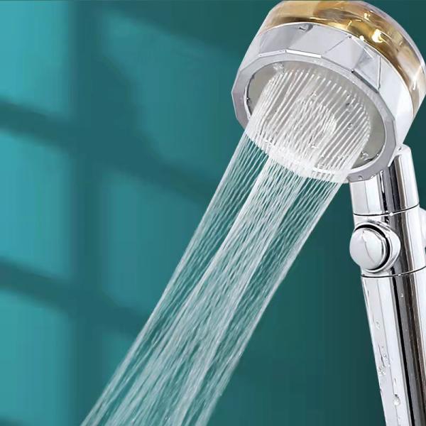 Modern Bathroom Essential Handheld High Pressure Water Saving Shower Head with Fan 2022