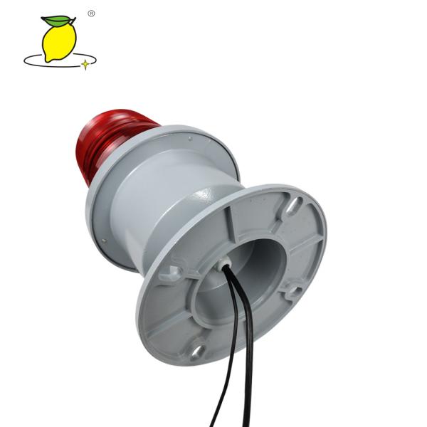 IP65 Solar Powered Aviation Obstruction Light , LED Aircraft Warning Lights