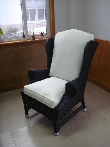 European Style Hand-Woven Outdoor Rattan Sofa Chair For Balcony