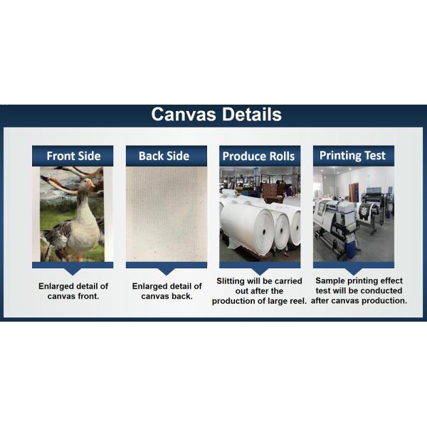 Водные струйные напечатанные художественные выставки холста 360gsm хлопка штейновые свертывают протягиванный