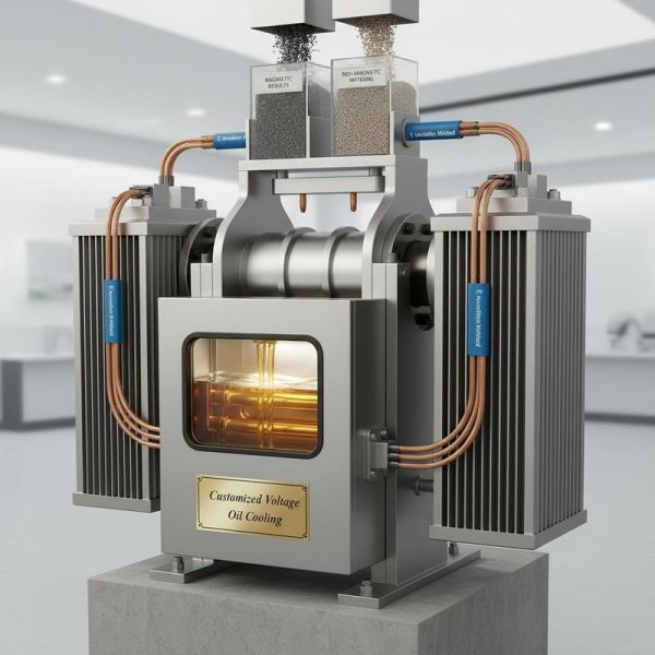 Customized Voltage Electromagnetic Separator Designed with Oil Cooling and E Insulation Method Providing Magnetic Separation Results