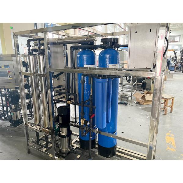 Système de purification de l'usine de traitement de l'eau potable 500L 1000L avec machine de purification RO