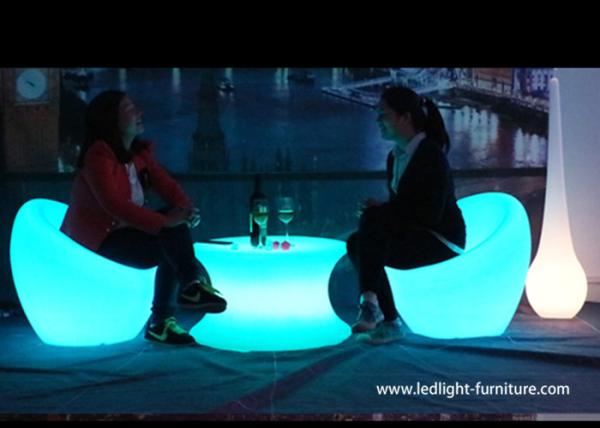 Battery Powered Commercial LED Light Furniture , Mobile Lounge LED Bar Furniture