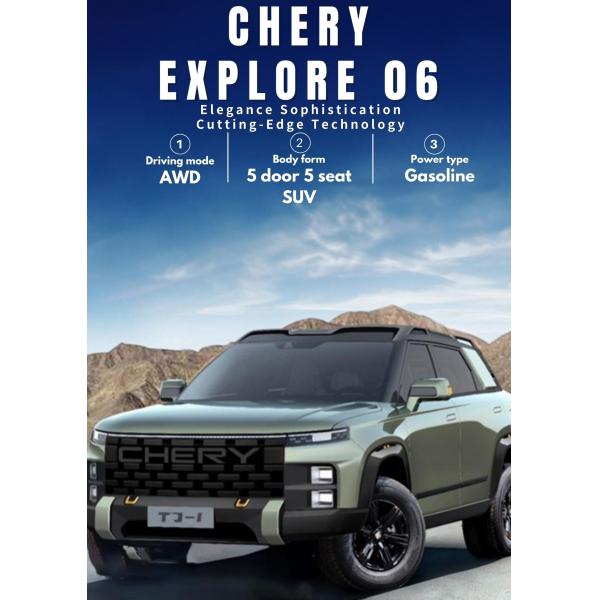Chery Explorer 06 Gasoline Car with Rear Camera and 10°-15° Grand Clearance Affordable